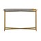 Armen Living Dua Gray Concrete Console Table with Antique Brass LCDUCNCC - alternate 6